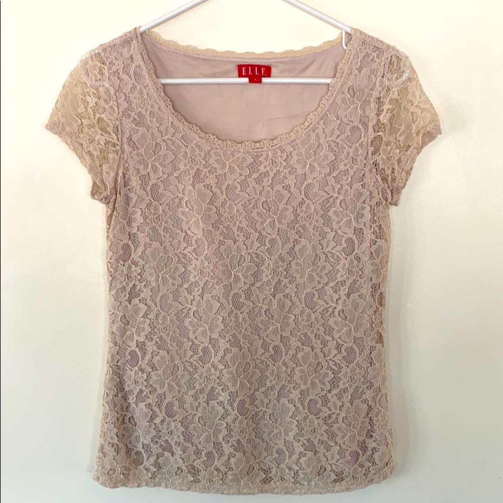 Elle Lacy Blouse with Camisole lining - Size Small